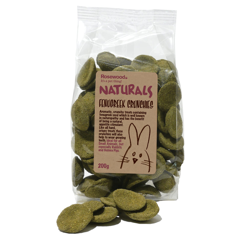 Rosewood Pet 1 Pouch Fenugreek Crunchies Food For Small Animals, 200G - PawsPlanet Australia