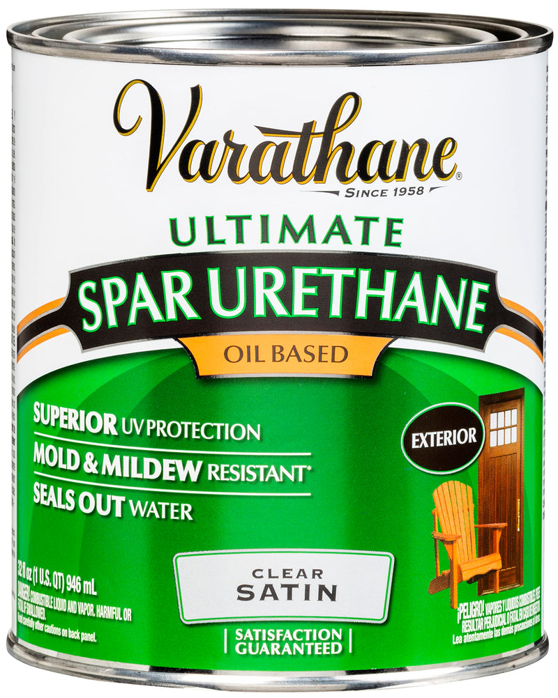 Varathane Outdoor Spar Satin Urethane 32 fl oz Quart (Pack of 1)