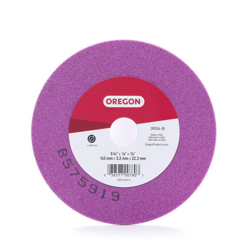 Oregon OR534-18A Grinding Wheel, 5-3/4-Inch by 1/8-Inch,Purple 5-3/4" x 1/8"