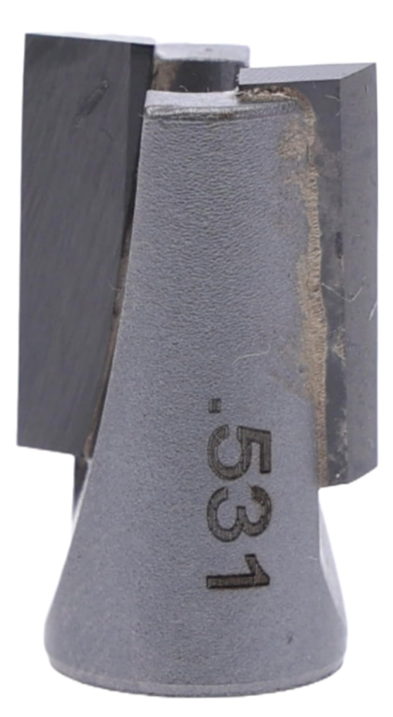 Whiteside 13-531 Screw Type Helix Mortise Router Bit: 17/32 Inch Cutting Diameter, 5/8 Inch Cutting Length, Downshear Cutter Only