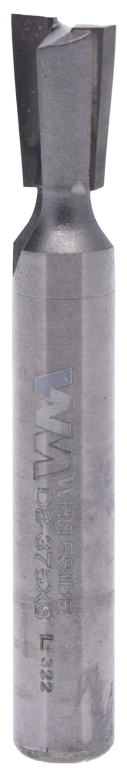 Whiteside Router Bits D8-375x8 Dovetail Bit with 3/8-Inch Large Diameter 1/2-Inch Cutting Diameter and 8mm Shank