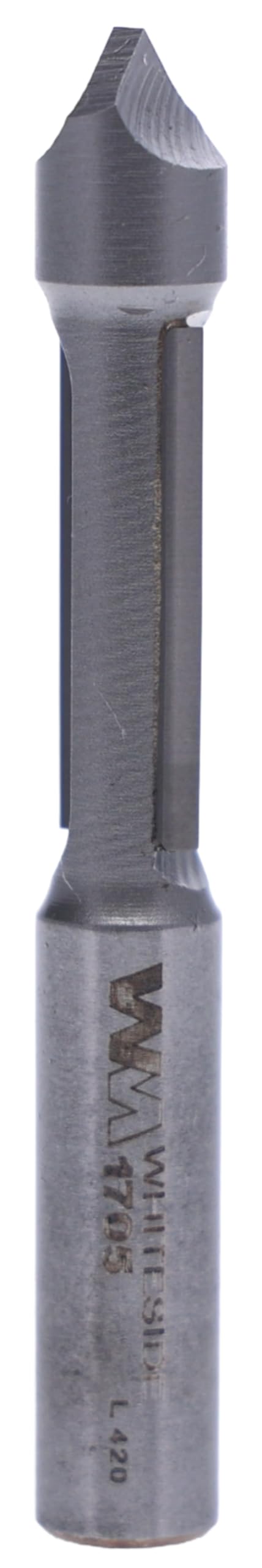 Whiteside 1705 Pilot Plunge Point Panel Router Bit: 3/8 Inch Cutting Diameter, 1 Inch Cutting Length, 3/8 Inch Shank, 3 Inch Overall Length