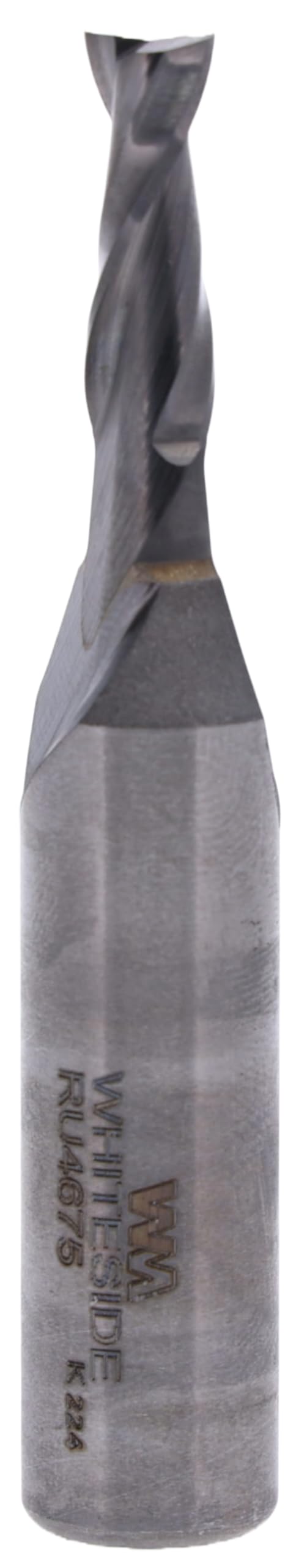 Whiteside Router Bits RU4675 Standard Spiral Bit with Up Cut Solid Carbide 1/4-Inch Cutting Diameter and 3/4-Inch Cutting Length