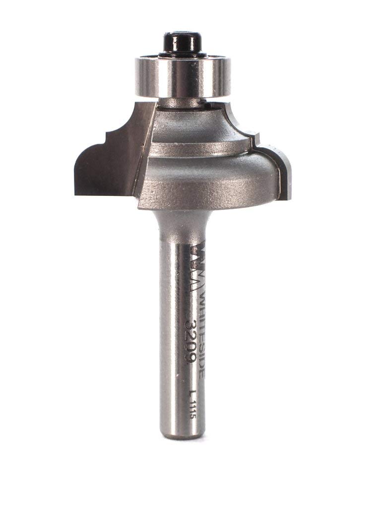 Whiteside Router Bits 3209 Cove and Bead Bit with 5/32-Inch Radius, 1-1/8-Inch Large Diameter and 1/2-Inch Cutting Length