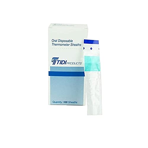 Tidi Products 20633 Oral Digital Thermometer Sheaths (Box of 100)