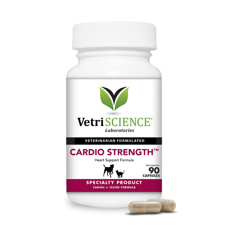 VetriScience Laboratories Cardio Strength, 90 Capsules - Supports Blood Flow, Immune System and Energy Levels for Dogs and Cats - PawsPlanet Australia