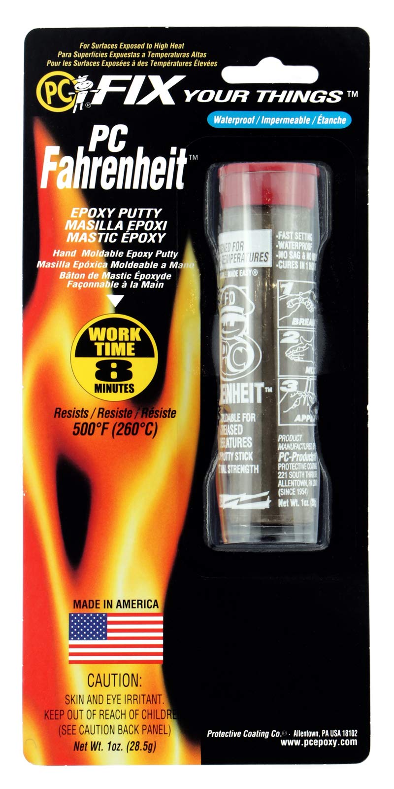 PC Products PC-Fahrenheit Hi-Temp 1 oz Epoxy Adhesive, Brown (25543) - NewNest Australia