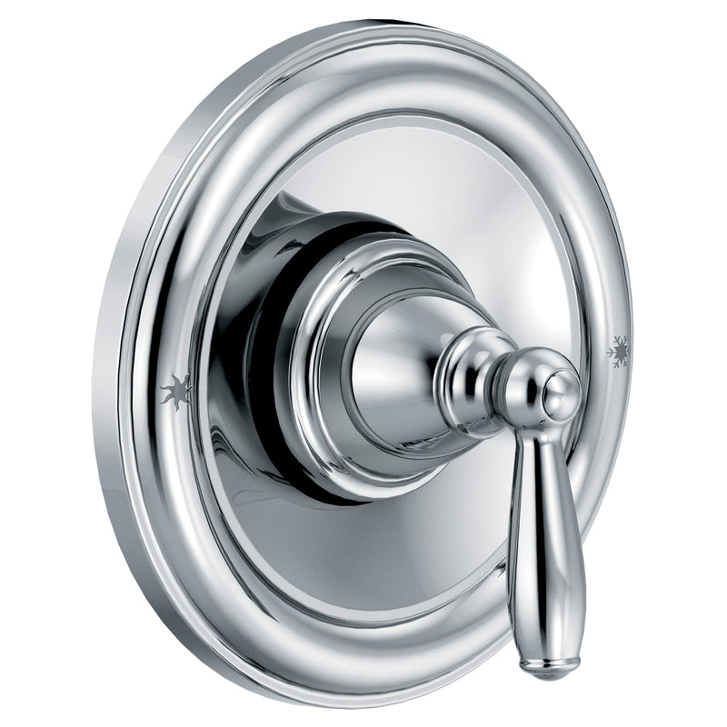 Moen Brantford Chrome Posi-Temp Pressure Balancing Traditional Tub and Shower Lever Handle, Valve Required, T2151 1 Count