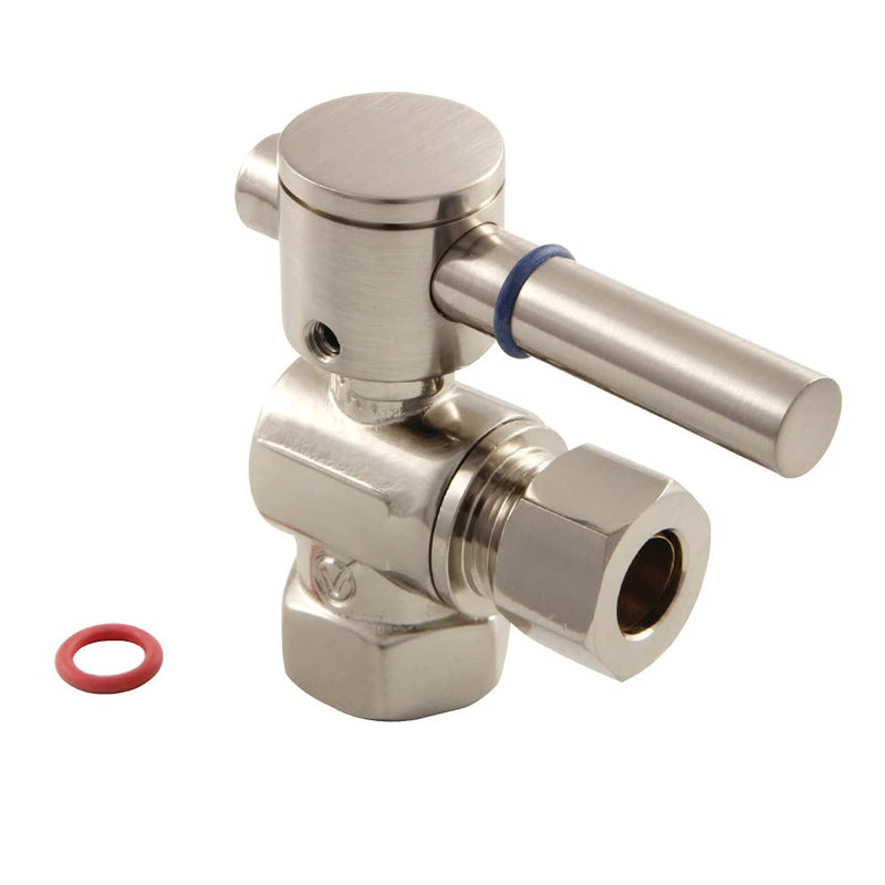 Kingston Brass Elements of Design CC33108DL Concord Angle Stop Valve, Brushed Nickel