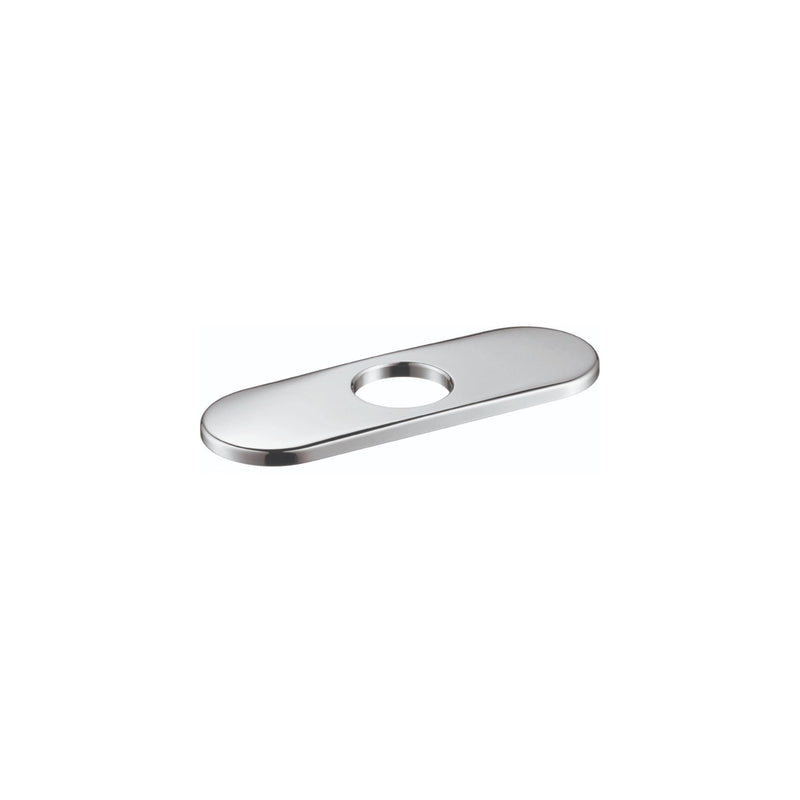 hansgrohe Base Plate for Traditional Single-Hole Faucets, 6" Upgrade 7-inch Classic Base Plate for Bathtub Faucet in Chrome, 14018001 6 Inch