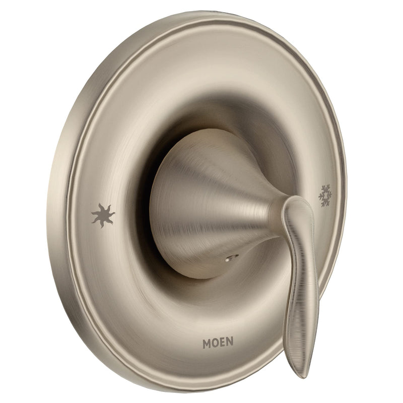 Moen Eva Brushed Nickel 1-Handle Posi-Temp Pressure Balancing Valve Trim Kit, Valve Required, T2131BN 1 Count