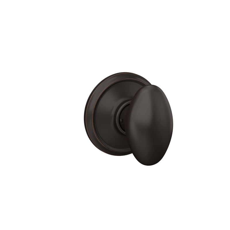Schlage F10 SIE 716 Sienna Door Knob, Hall & Closet Passage Lock, Aged Bronze Pack of 1