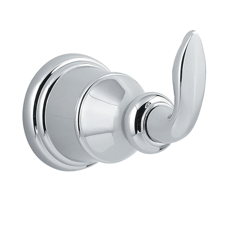 Pfister Avalon Towel Hook, Bathroom Towel Hook, Wall-Mounted, Screw-In, Polished Chrome Finish, BRHCB0C