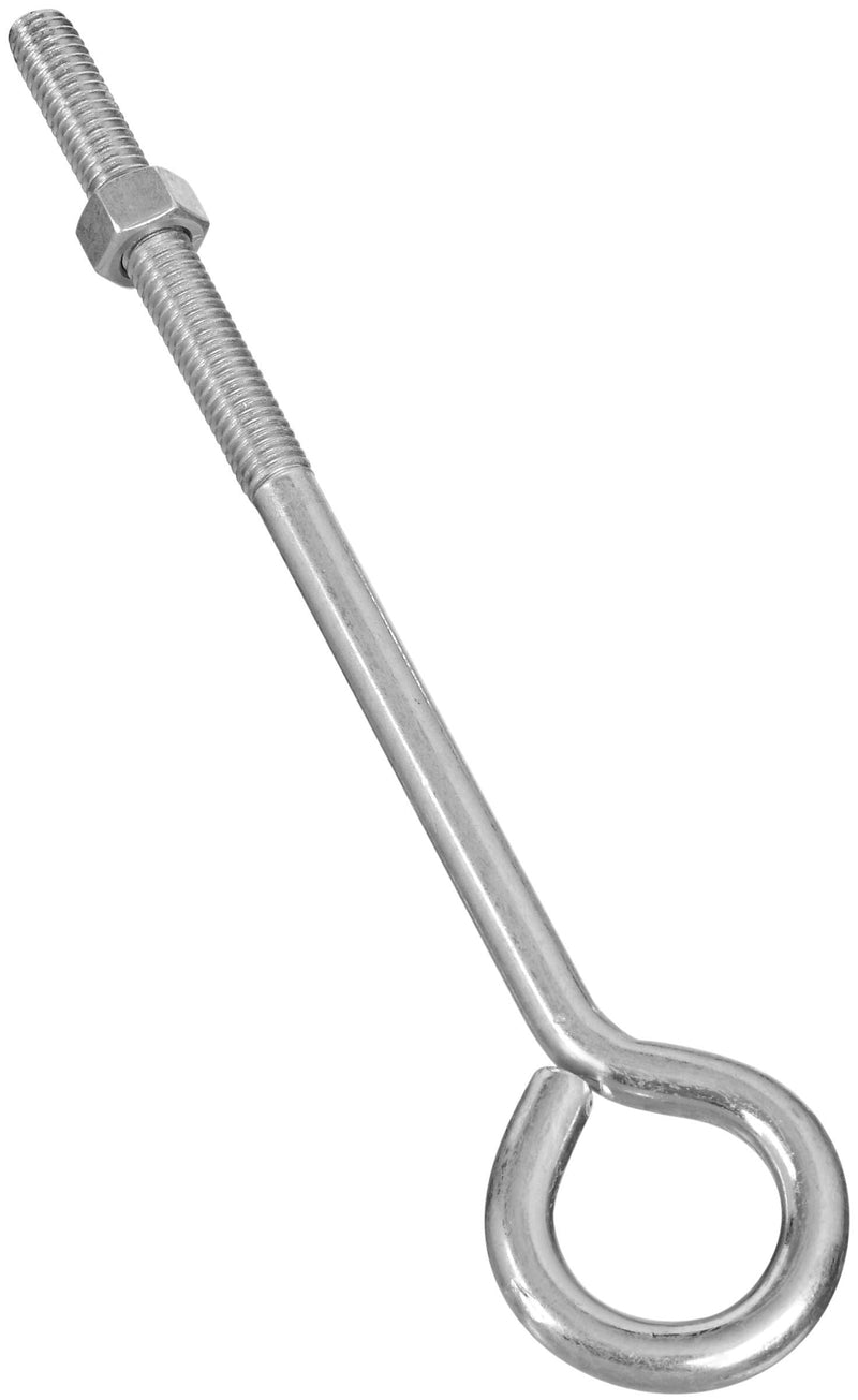 National Hardware 2160BC 3/8' x 8' Eye Bolt in Zinc 1 Count (Pack of 1)