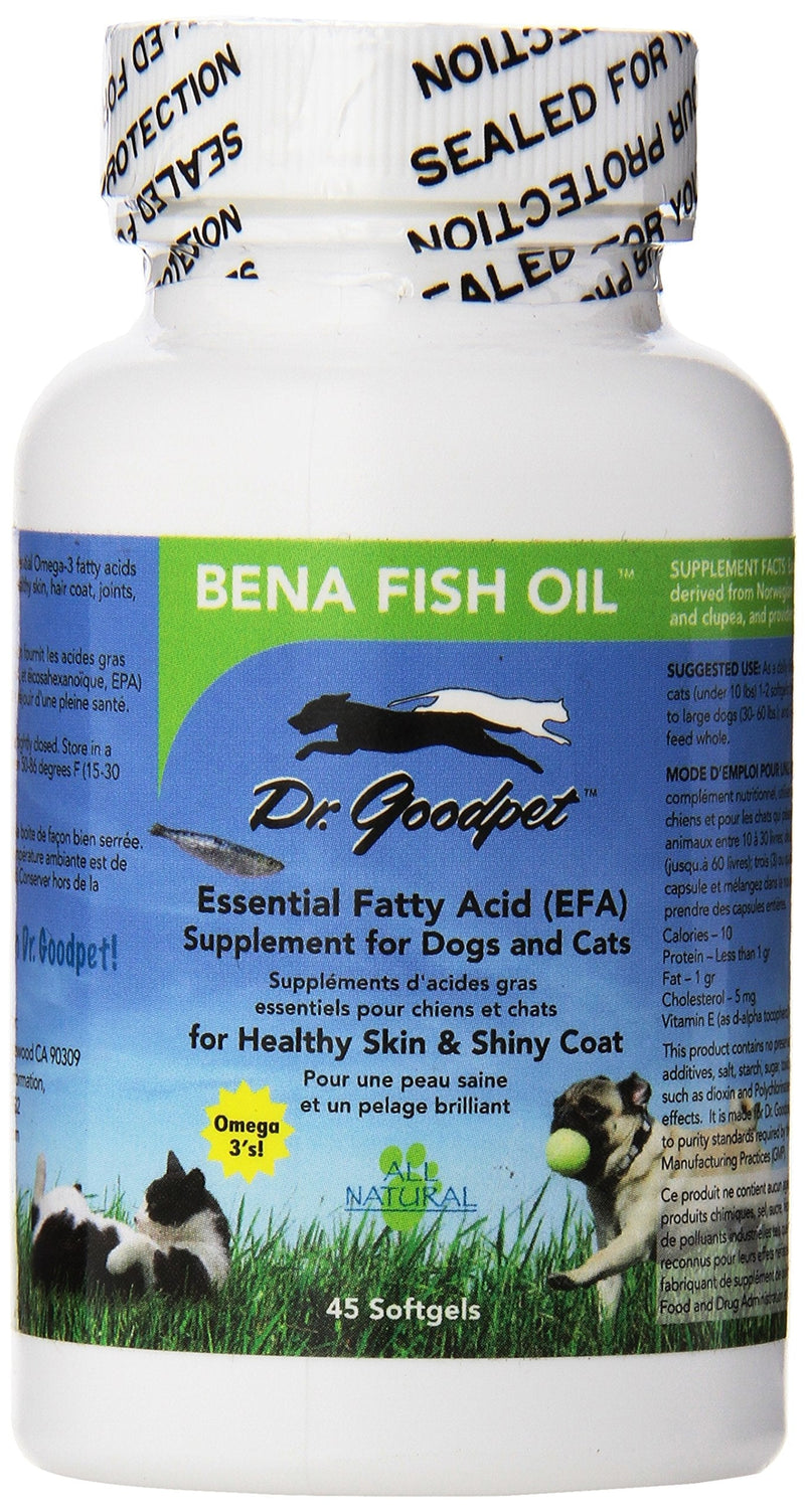 Bena Fish Oil High Potency Omega 3 Essential EPA/DHA for Dogs and Cats - PawsPlanet Australia