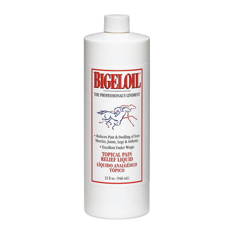 Absorbine Bigeloil Liquid Liniment, Invigorating Topical Rub for Sore Muscles, Joints & Arthritis Pain, 32oz Bottle 32 oz