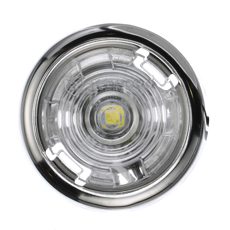 attwood 6342SS7 Stainless Steel Interior and Exterior 1.5-Inch Round LED Courtesy Light, White