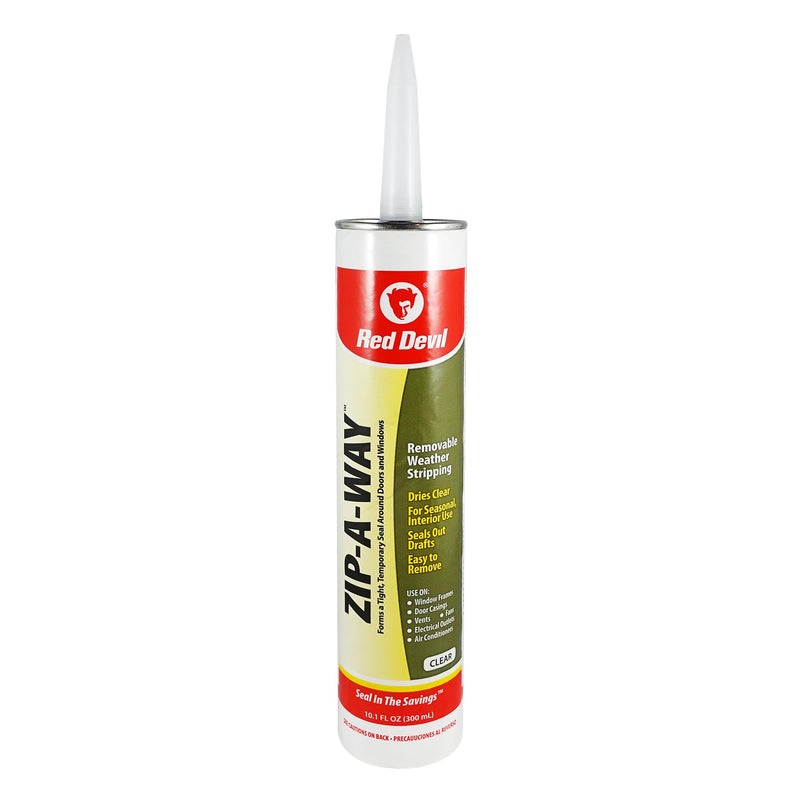 Red Devil 0606 Zip-A-Way Removable Sealant, 1-Pack, Clear 1 Pack