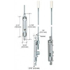 DL2210A316 - CRL Aluminum 3/16" Offset Flush Bolt