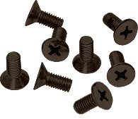 CRL Oil Rubbed Bronze Phillips 6 mm x 12 mm Cover Plate Flat Head Screws - Package