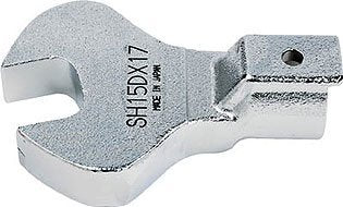 Tohnichi Open End Head, 15D, 17 mm Width, 140 N.m Allowable Torque Value SH15DX17 Open END Head