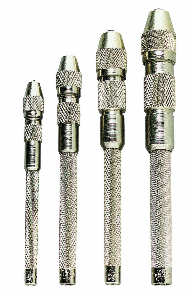 General Tools S94 Single End Pin Vise Set,Silver