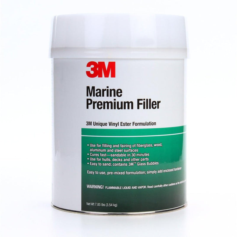 3M Marine Premium Filler, 46005 1 qt , White 1 Quart (32 Ounces)