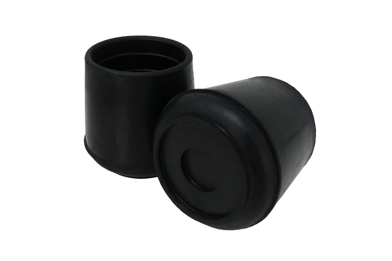 Shepherd Hardware 9226 1-1/2-Inch Inside Diameter Rubber Leg Tips, Black, 2 Count (Pack of 1)