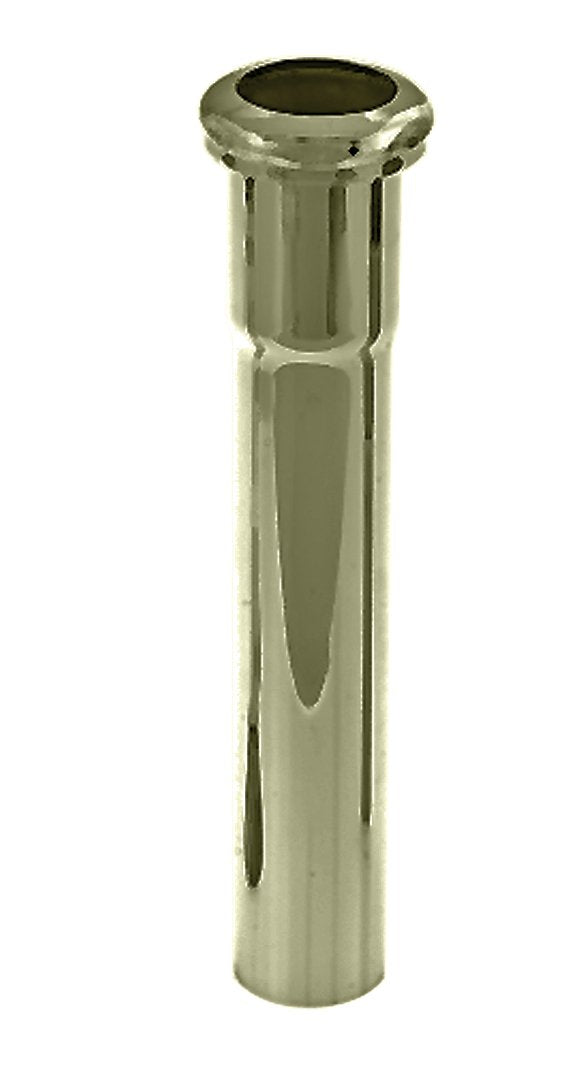 Westbrass D420-01 1-1/4" OD x 8" 1-1/14" x 8" Slip Joint Extension Tube, 1-Pack, Polished Brass 1 Pack