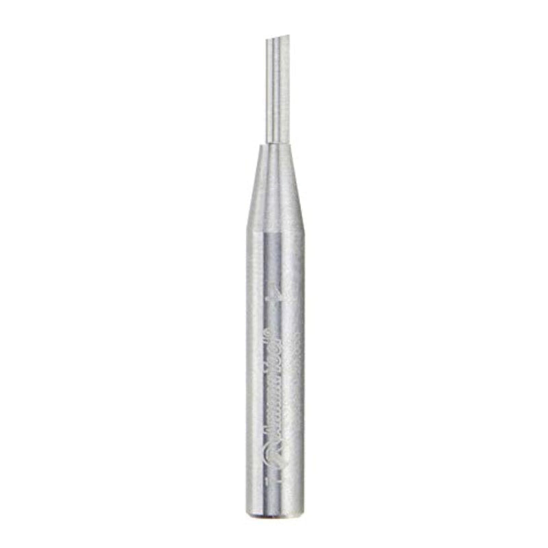 Amana Tool - 43700 Solid Carbide Single Flute Straight Plunge 1/8 Dia x 7/16 x 1/4" Sh