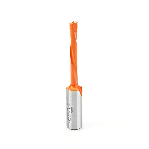 Amana Tool - 306005 Carbide Tipped Brad Pt. Boring Bit L/H 5mm Dia x 70mm Long x 10mm Sh