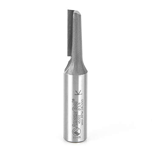 Amana Tool - 45302 Carbide Tipped Single Flute Straight Plunge High Production 3/8 Dia x 1