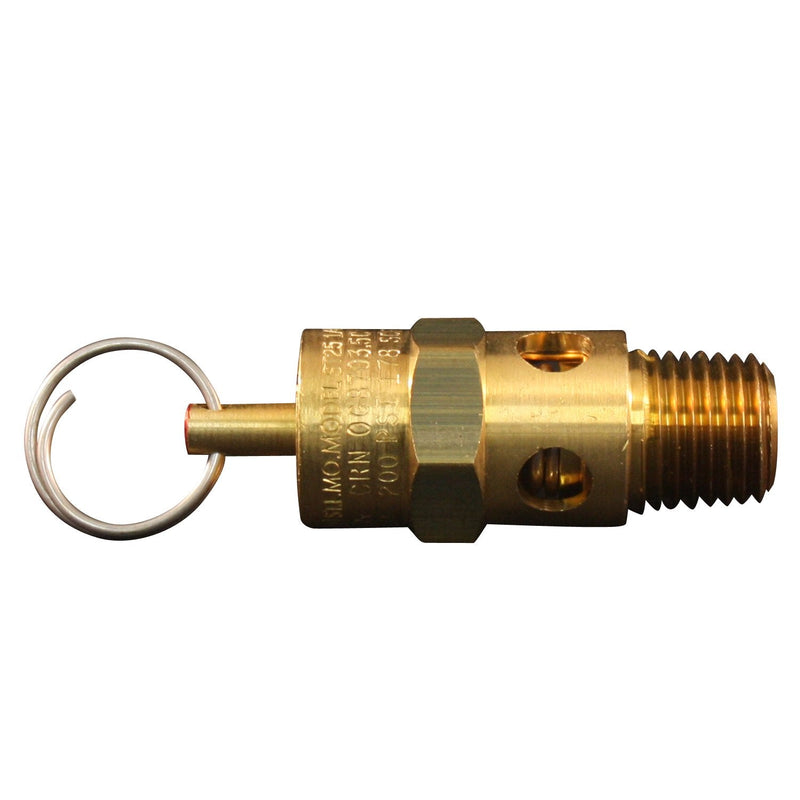 Milton 1090-200 1/4" MNPT ASME Safety Valve - 200 PSI Pop off Pressure