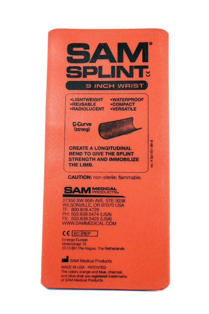Flat Fold Splint Orange 18-Inch