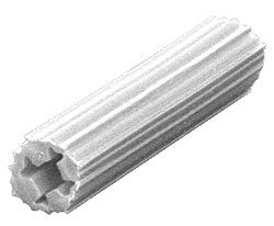 CRL 3/16" Hole 1" Length 4-5-6 Screw Expanding Plastic Screw Anchors - Package of 100