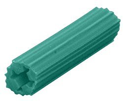 CRL 1/4" Hole 1" Length 10-12 Screw Expanding Plastic Screw Anchors - Package of 100