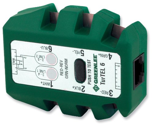 Greenlee 46040 TurTEL 6 Modular Adapter/Polarity Tester