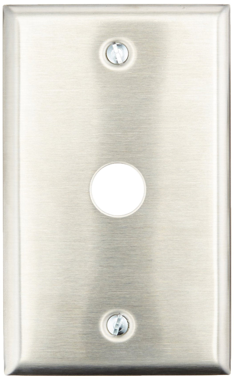 Edwards Signaling 147-1 Push Button Mounting Plate, Siliver