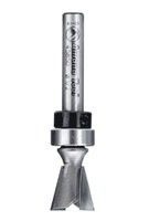 Amana Tool - 45884 Carbide Tipped Keller Dovetail 7 Deg x 5/8 Dia x 1" x 3/8 Shank wit