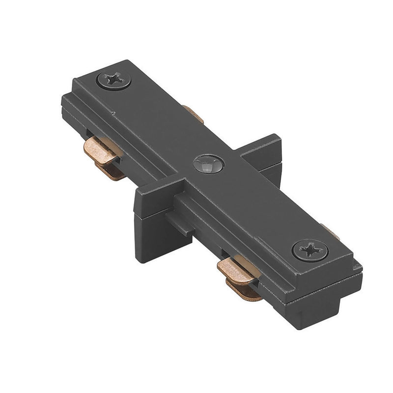 WAC Lighting, H Track I Connector in Black Straight "i" Connector