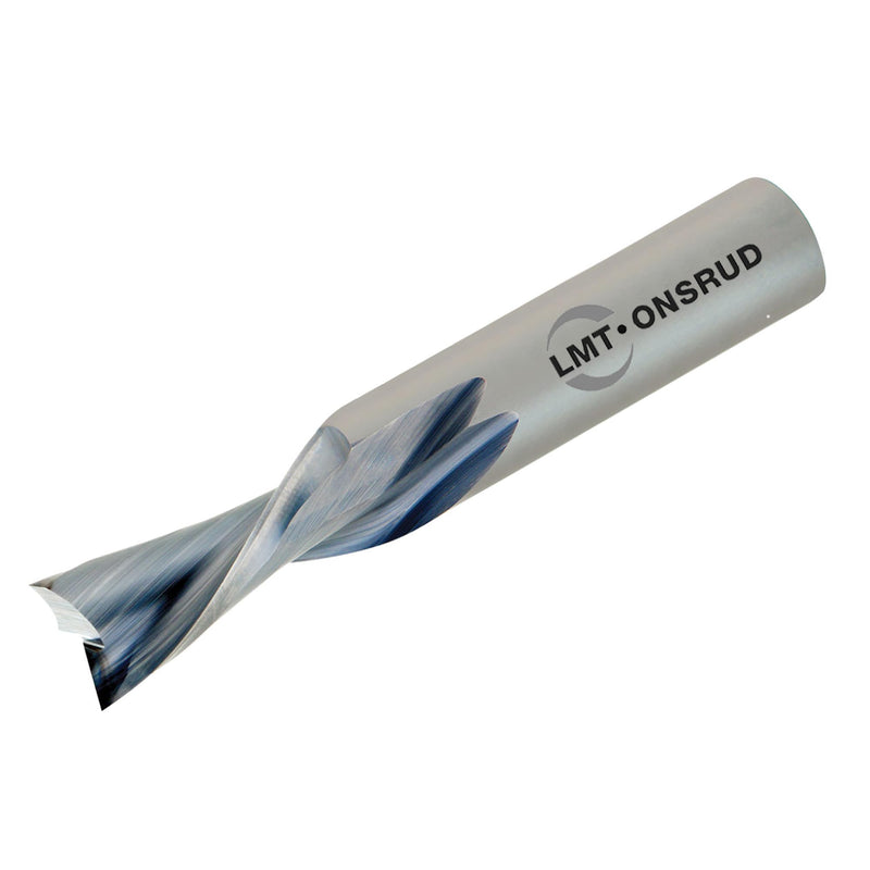 LP 57-285, Solid Carbide, Wood Rout, Downcut, 0.250" Cutting Diameter, 1.000" Cutting Length, 0.250" Shank Diameter, 2.500" Overall Length, 2 Flute