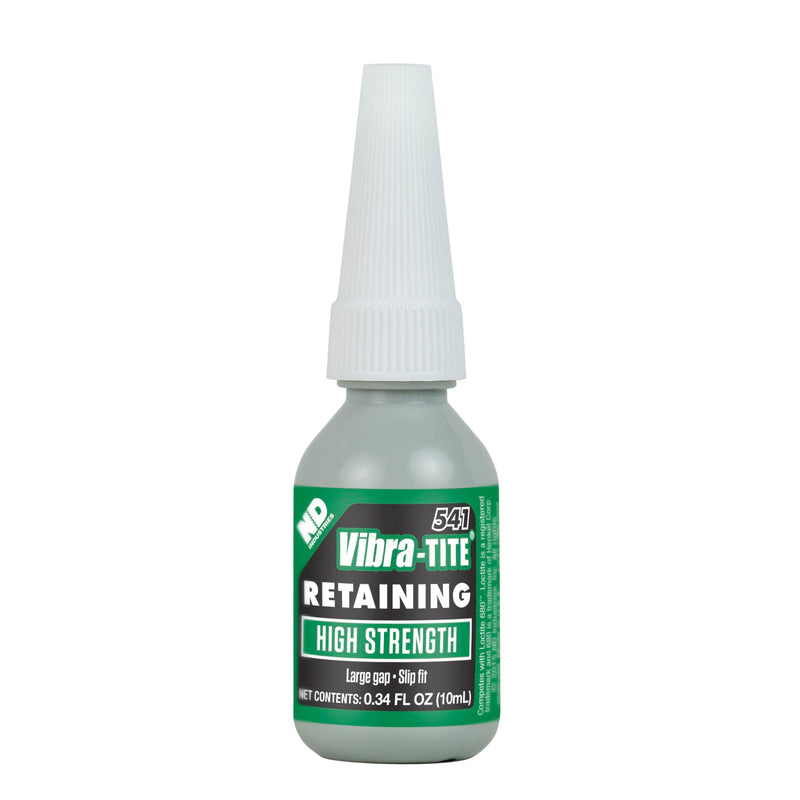 Vibra-TITE - 54110 541 High Strength Slip Fit Anaerobic Retaining Compound, 10ml Bottle, Green 10 mililiters