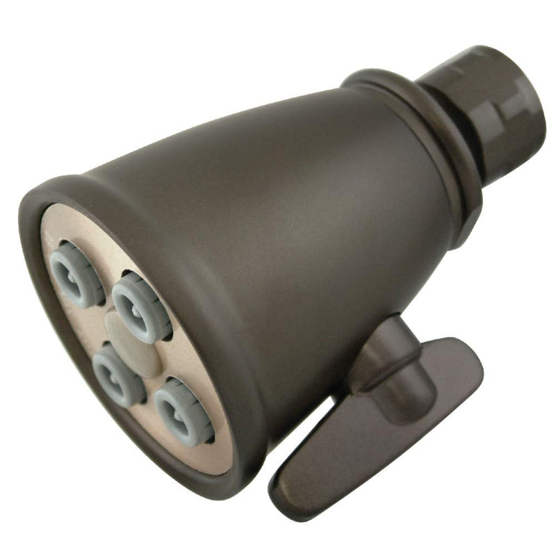 Kingston Brass K137A5 Oil Rubbed Bronze Adjustable Designer Trimscape Shower Head, 1.75 in Diameter, 1.8 GPM/6.6 LPM, 4 Nozzle 2.31 x 2.31 x 3.31