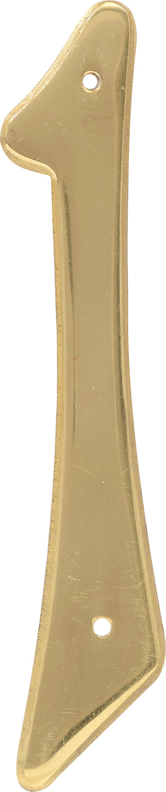 Hillman 847043 4-Inch Nail-On Traditional Solid Brass House Number 1 4 Inch #1