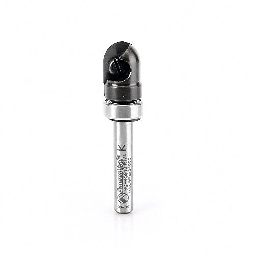 Amana Tool - RC-45910 Carbide Tipped Insert Core Box 1/4 Radius x 1/2 Dia x 1/2 x 1/4"