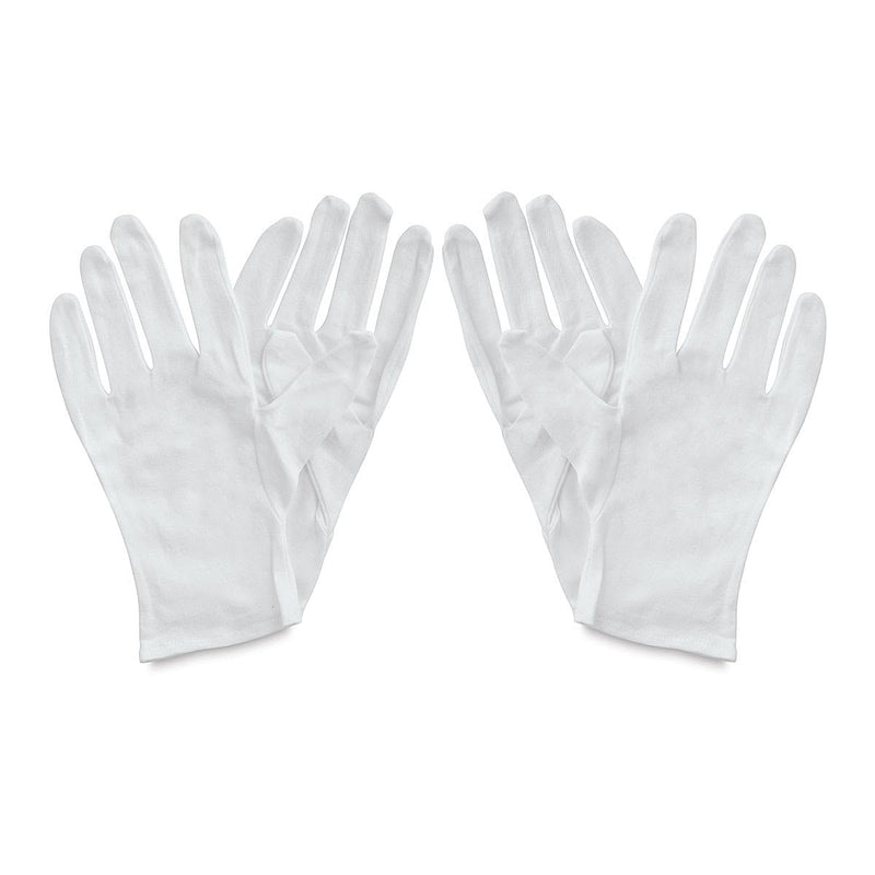Art Alternatives Soft White Cotton Gloves 4/Pkg