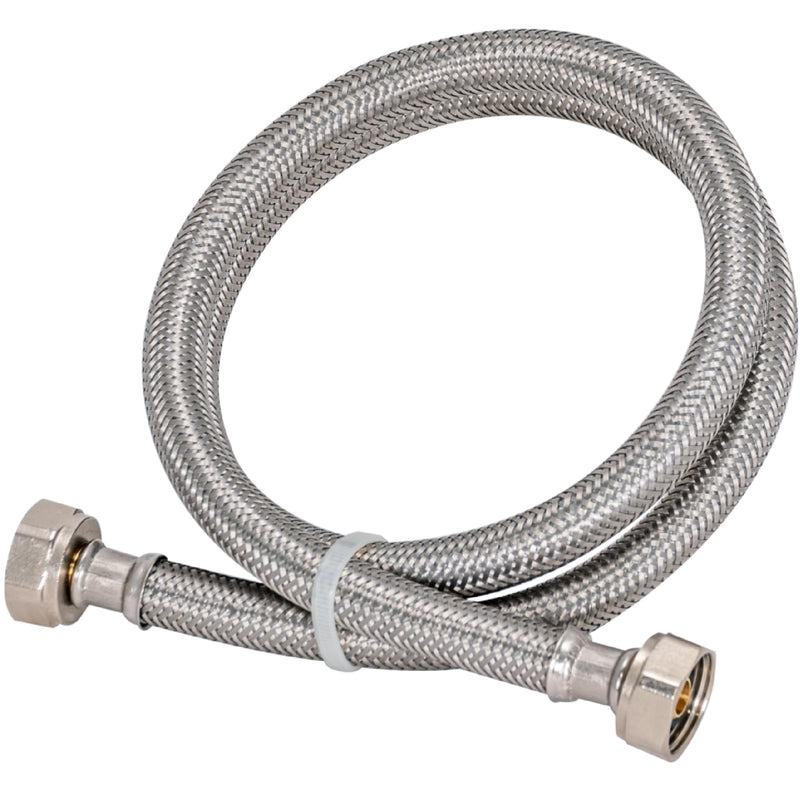 Eastman 36 inch Steel-Flex Faucet Connector, 1/2 Inch FIP x 1/2 Inch FIP, Braided Stainless Steel Faucet Supply Line, 48020 36 in.