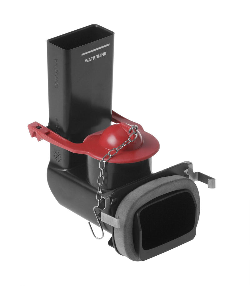 Toilet Flush Valve Kit 14 x 3.5 x 2.5 inches Black