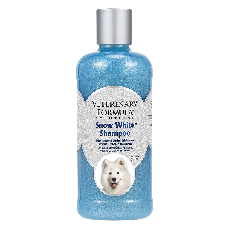 Veterinary Formula Solutions Snow White Shampoo for Dogs and Cats, 17 oz – Safely Remove Stains Without Bleach or Peroxide – Gently Cleanses, Deodorizes and Brightens White Coat – Fresh Scent - PawsPlanet Australia