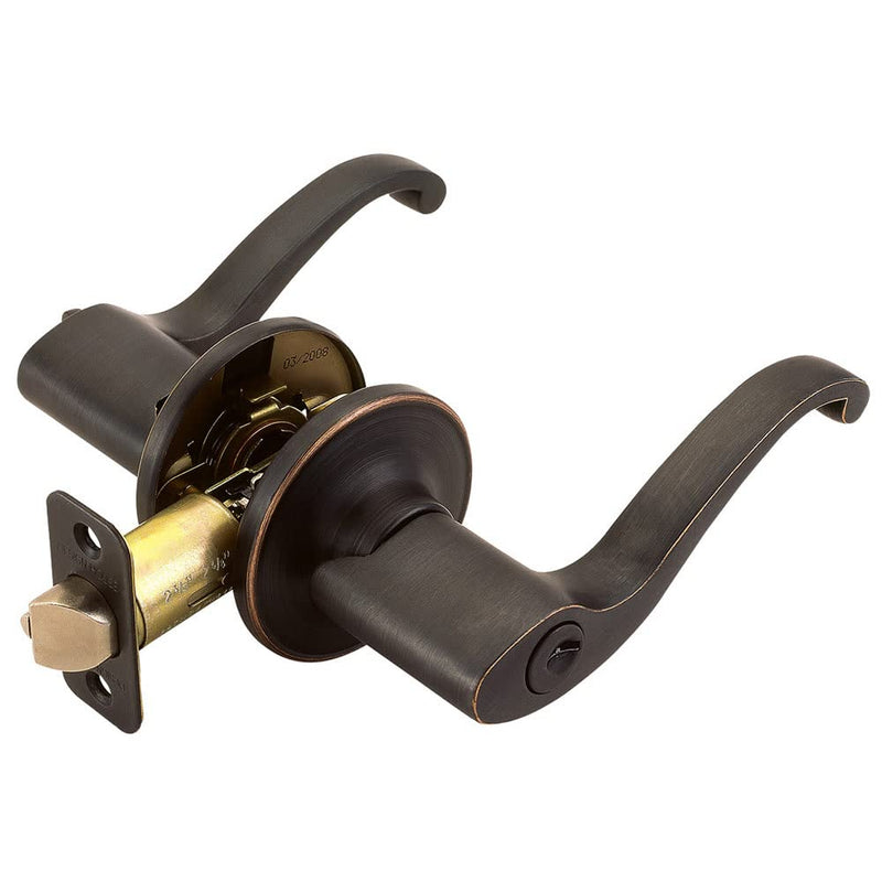 Design House 791640 Scroll Entry Door Lever Oil Rubbed Bronze Keyed Entry